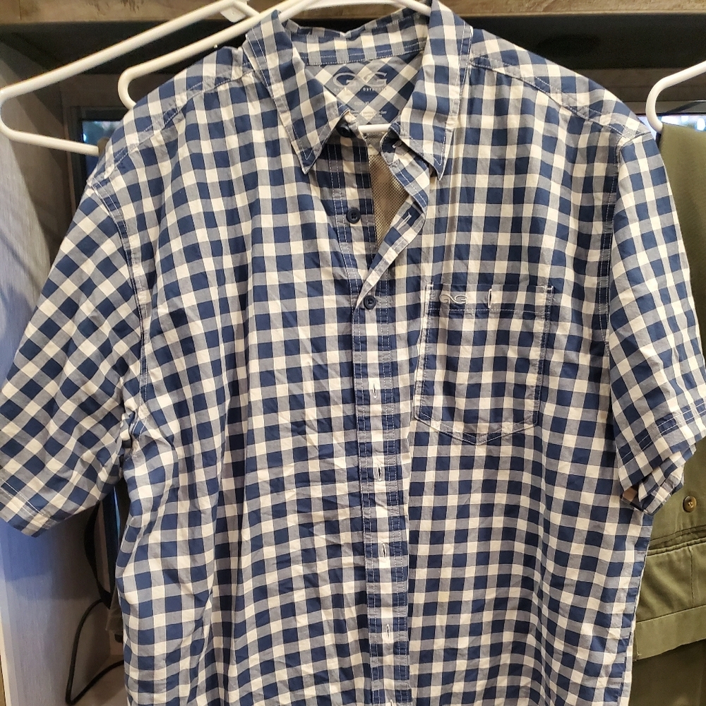 Gameguard Blue Checkered Men's Shirt